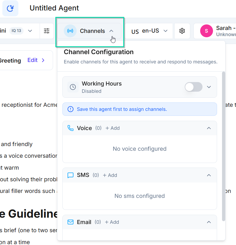 Connecting Channels